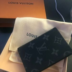 Louis Vuitton Black Canva Fold Wallet